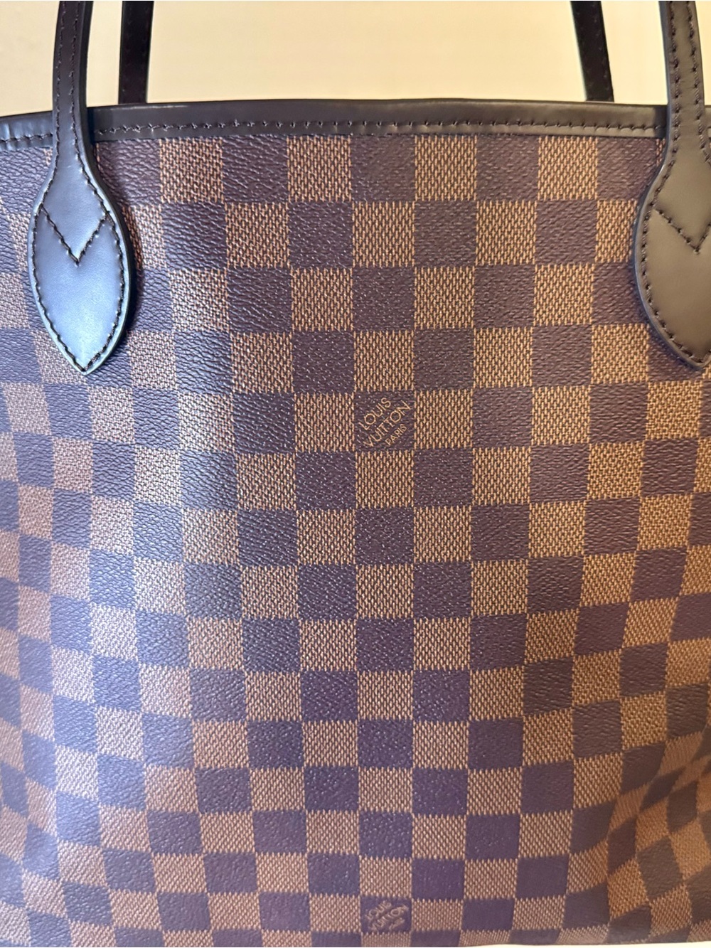 Louis Vuitton Damier Canvas Tote in Brown Checkerboard